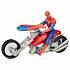 Фигурка Человек-паук из серии Spider-Man на гоночном мотоцикле  - миниатюра №1